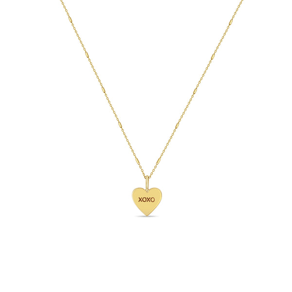 Zoe Chicco Lockets Padlocks Diamond Heart Pendant Necklace in 14K Yellow Gold