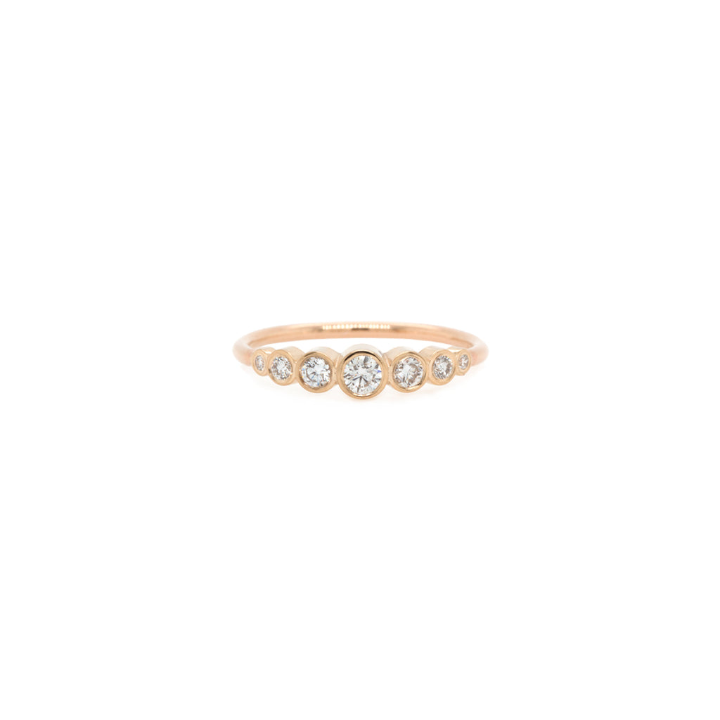 Zoë Chicco 14kt Gold Five Graduated Bezel Diamond Ring – ZOË CHICCO
