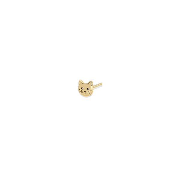 Cat Charm with Diamond Eyes {PMF05D} Cat Charm with Diamonds Eyes