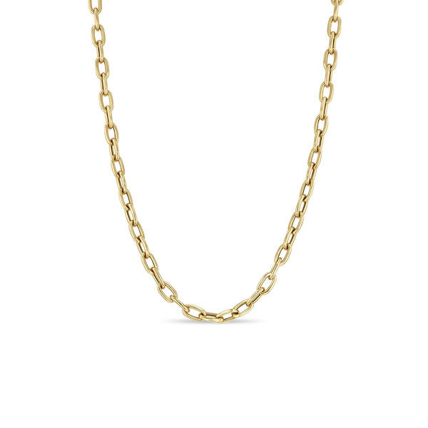 Zoë Chicco 14k Gold Extra Large Square Oval Link Chain Necklace