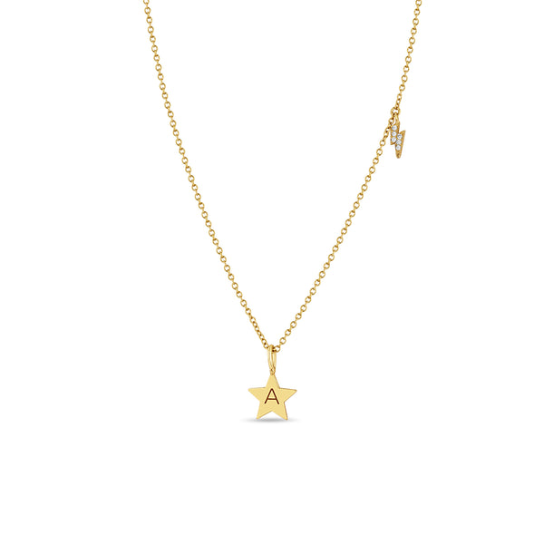 BAR JEWELLERY Letter V Pendant Necklace - Farfetch