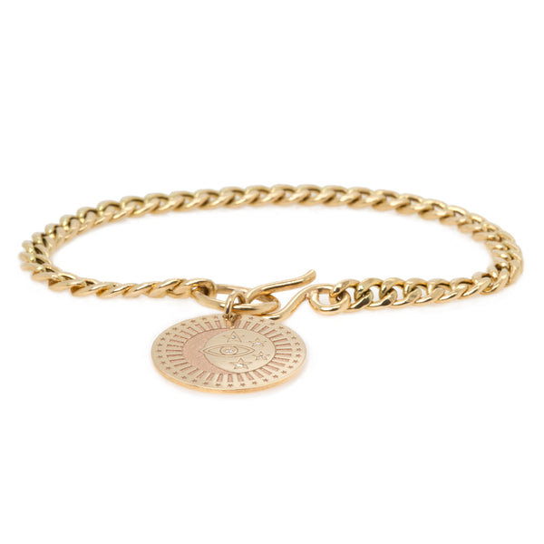 Zoe Chicco Star-Set Diamond Padlock Bracelet