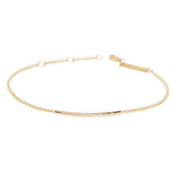 Zoe Chicco Women's Tiny Love Diamond Bracelet