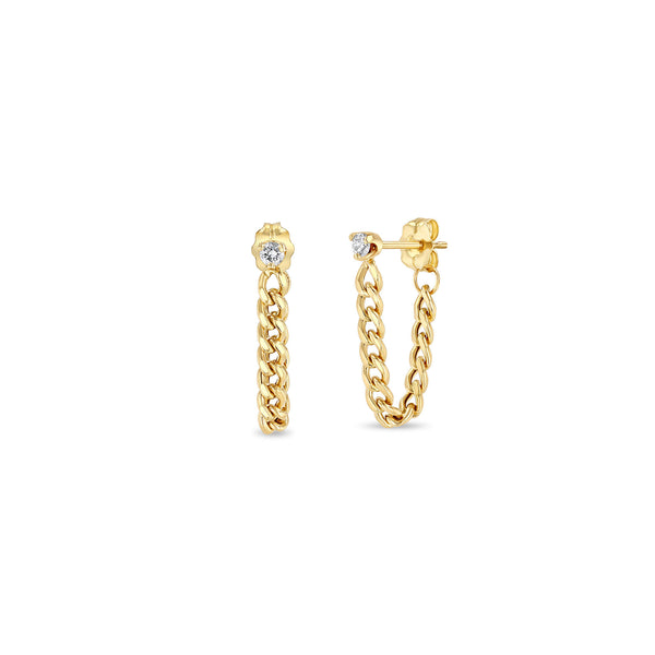 Shashi Vroom Looped Chain Statement Earrings in 14K Gold Plated |  Bloomingdale's