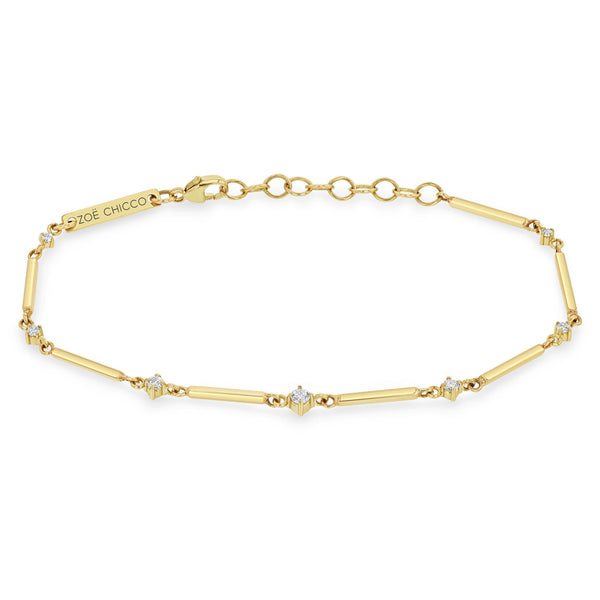 Zoë Chicco 14K Yellow Gold Initial Bracelet