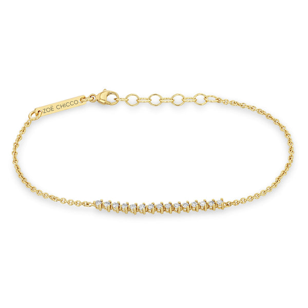 Zoë Chicco 14K Gold Diamond Tennis Serpent Bracelet