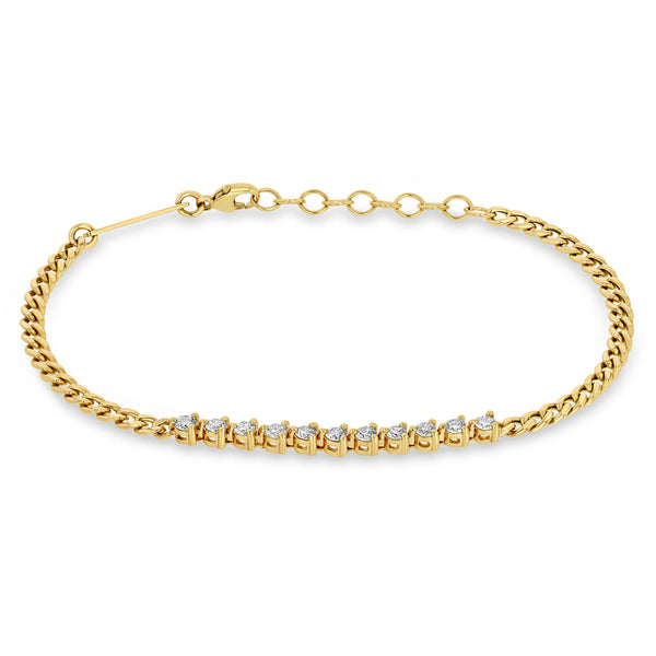 Zoë Chicco 14K Gold Diamond Tennis Serpent Bracelet