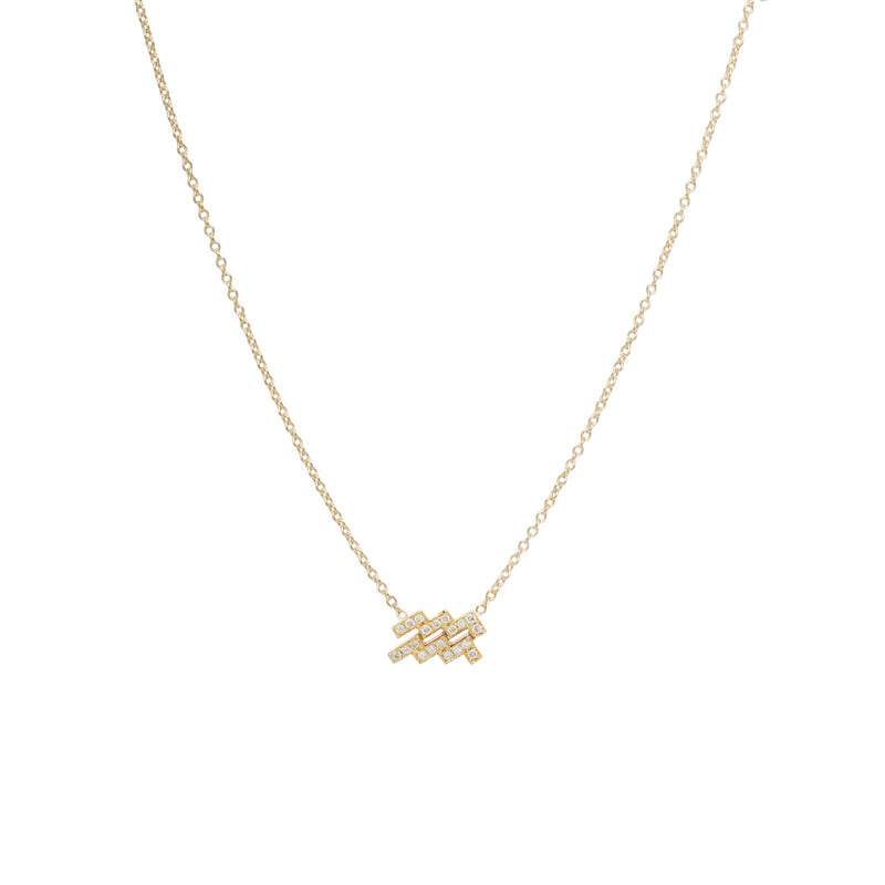 Zoe Chicco 14k Gold Midi Bitty Pavé Diamond Zodiac Necklace – ZOË CHICCO