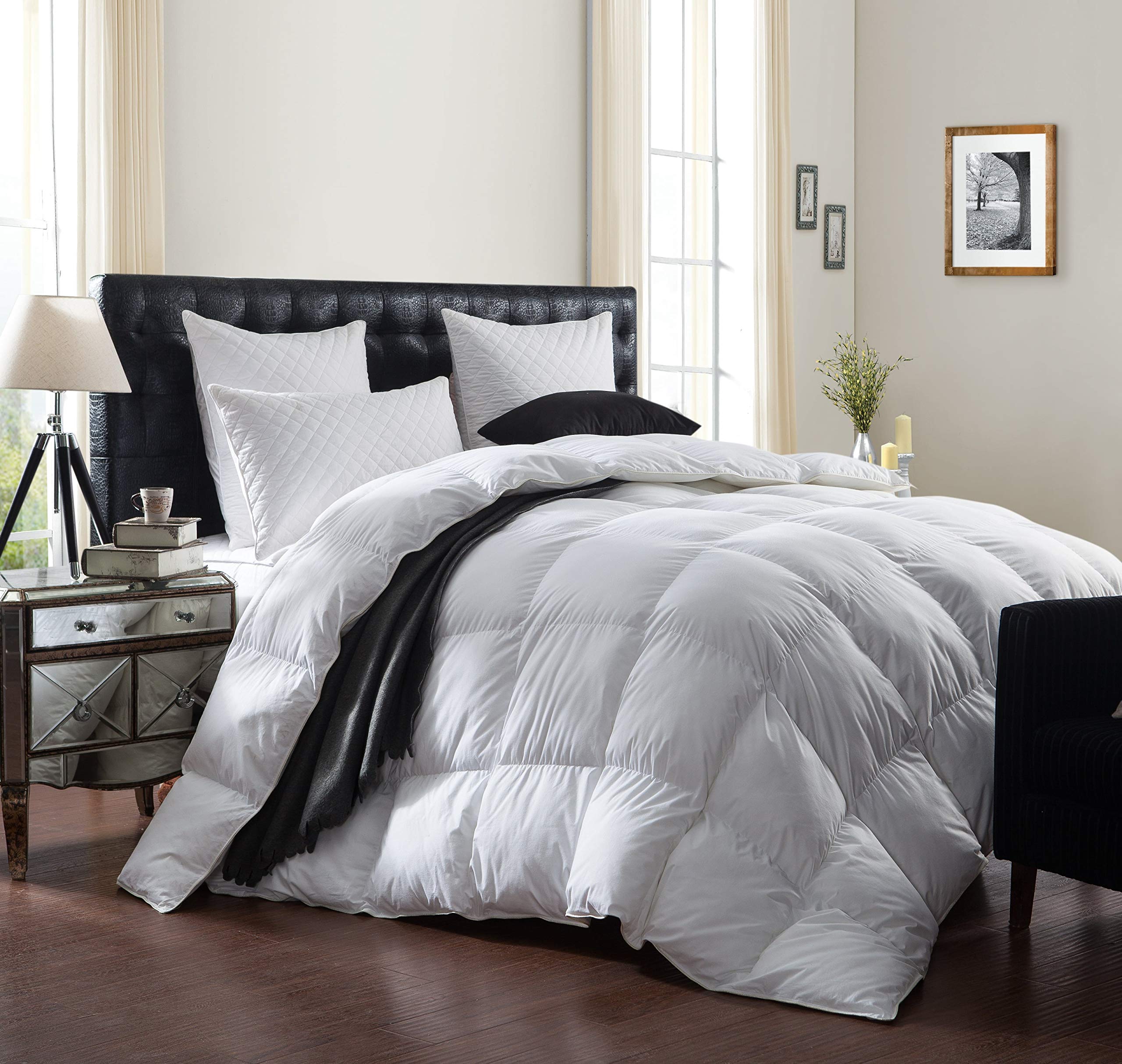 Luxurious 1200 Thread Count Goose Down Comforter Duvet Insert