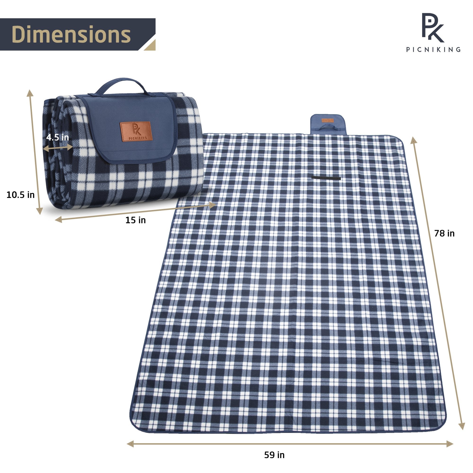 xl waterproof picnic blanket