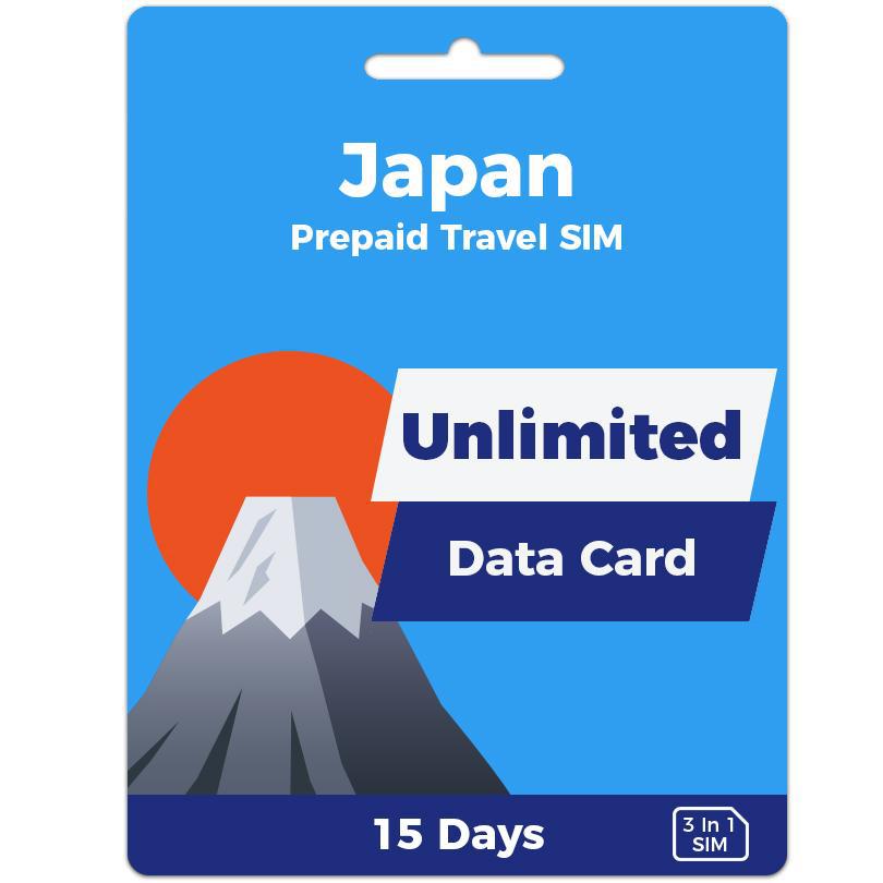 Japan Travel SIM Card 15 Day Unlimited Data
