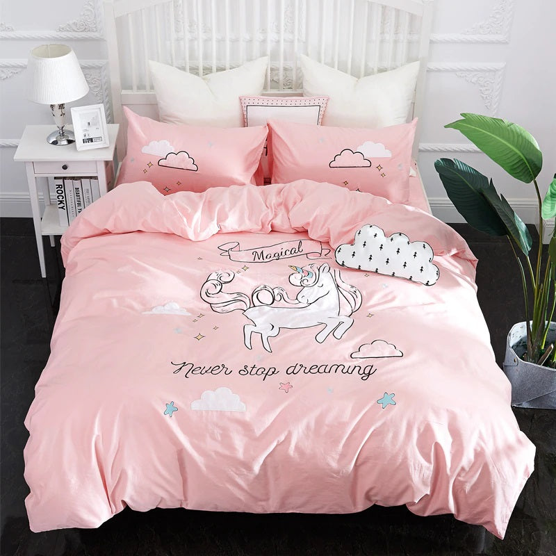 girls unicorn bedding