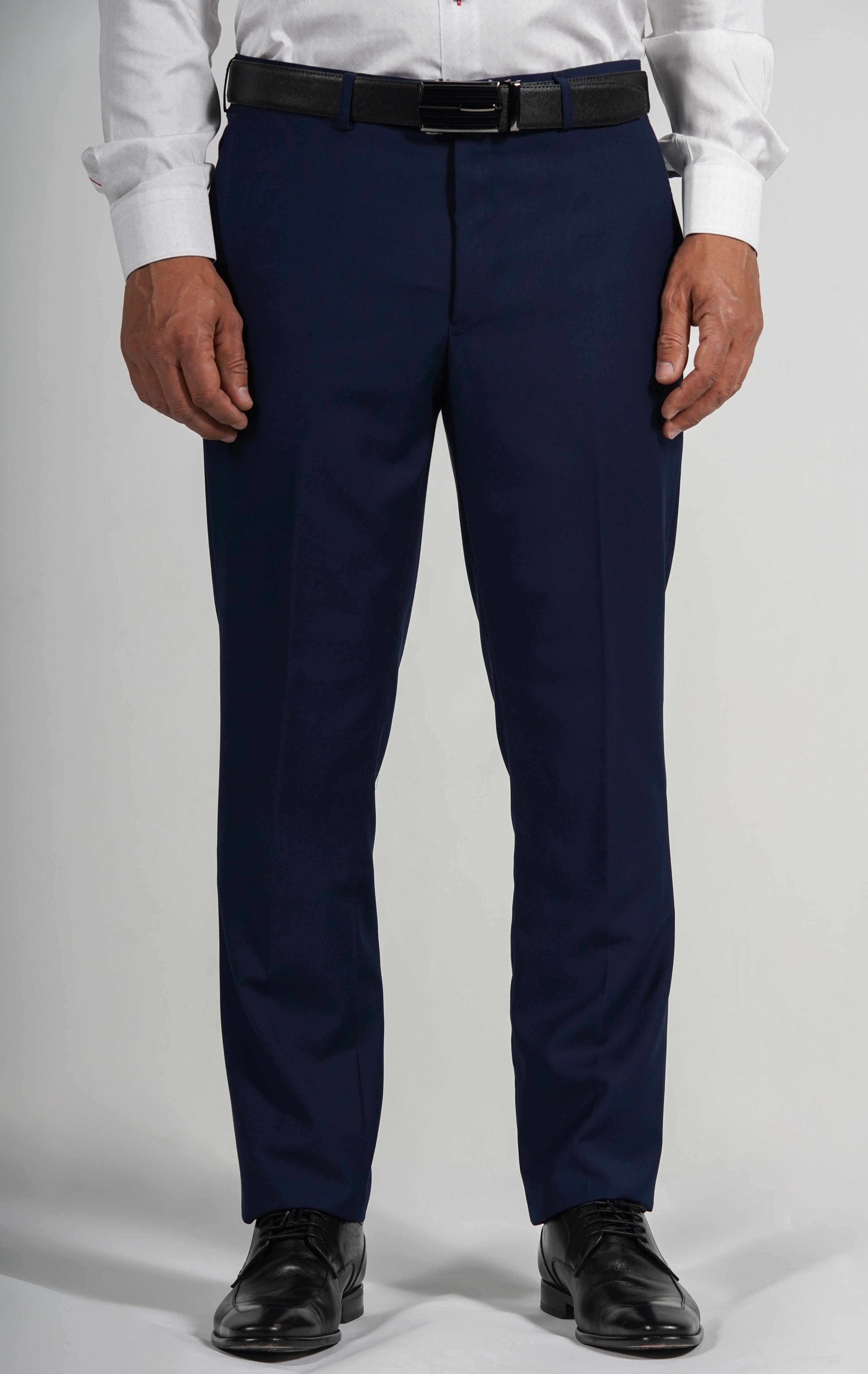 Light Navy Wool Blend Dress Pants – Cosiani