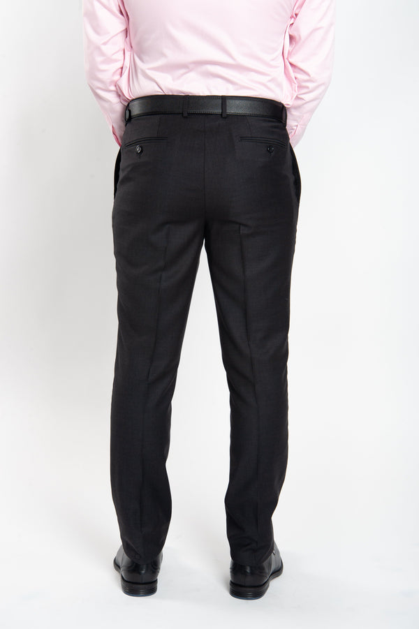 Unique Bargains Men's Slim Fit Trousers Flat Front Solid Color Business  Pants - Walmart.com