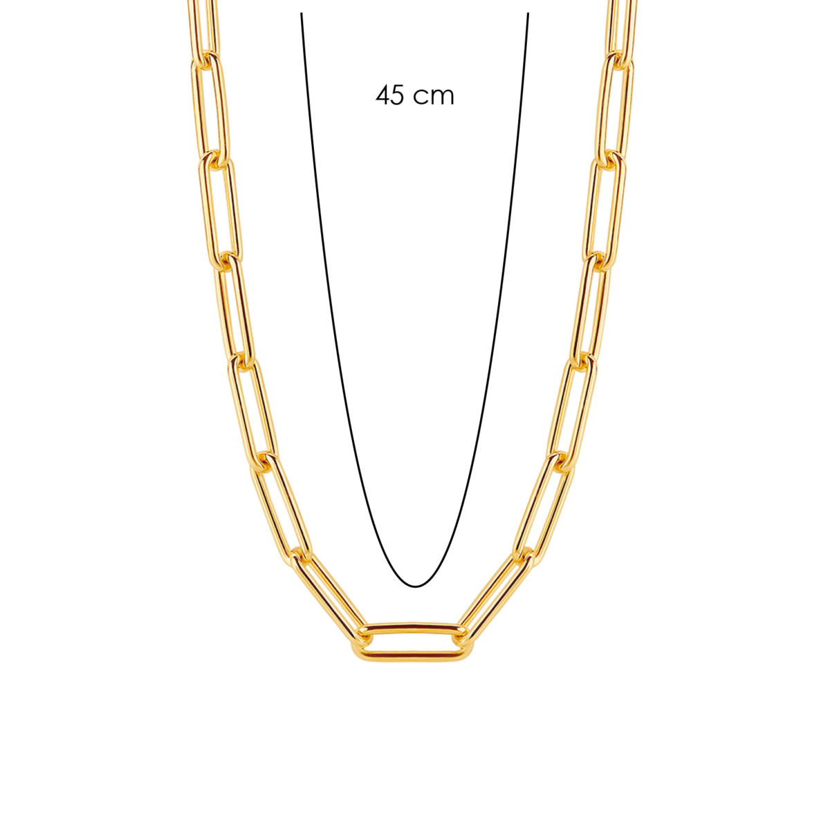 Milano Thick Rectangle Link Chain 