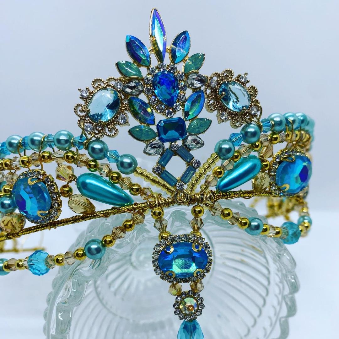 Turquoise Blue Bird Tiara – Dancewear by Patricia