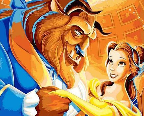 Beauty and the Beast Paint by Number Numbers Kit,diy Paint by Number for  Adults,home Decor,wall Art,personalized Gift,gift for Her/him 