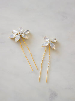 Opal Rhinestone Bridal Hairpins | Wedding Accessory | BRIA HAIRPIN ...