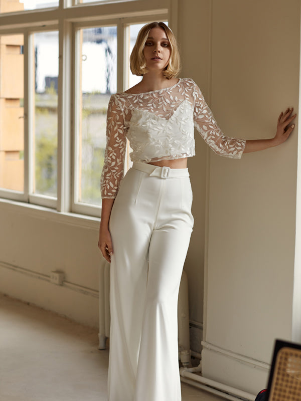 lace top bridesmaid separates