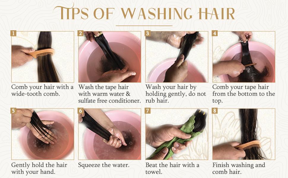 how to wash virgin hair