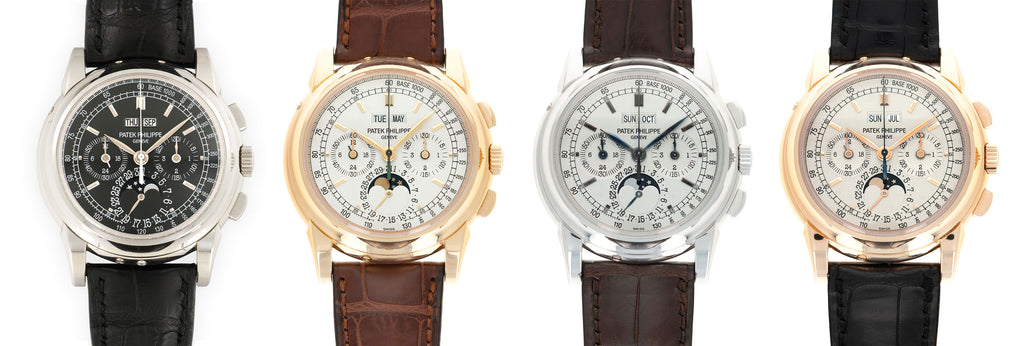 Patek Philippe 5970 in platinum, yellow gold, white gold and rose gold