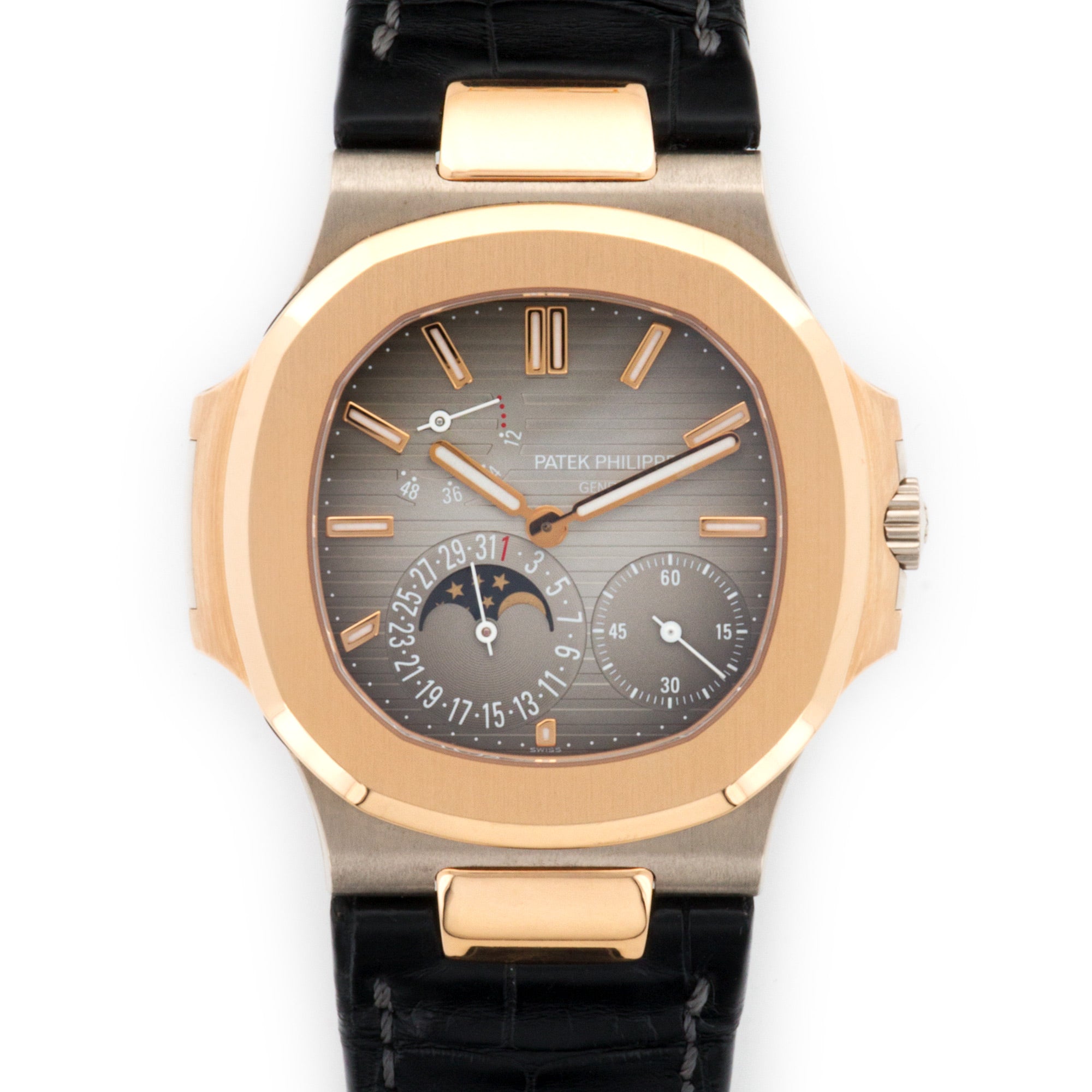 Patek Philippe Nautilus Moonphase 5712GR White/Rose Gold – The Keystone ...