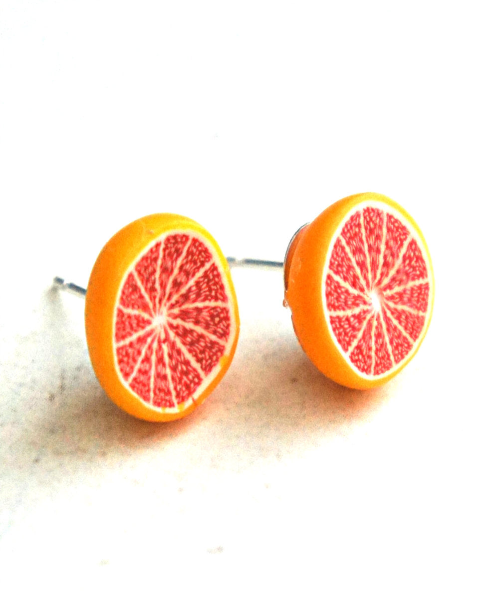 Grapefruit Stud Earrings | Jillicious charms and accessories