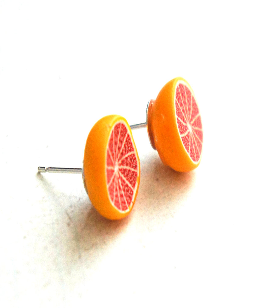 Grapefruit Stud Earrings - Jillicious charms and accessories