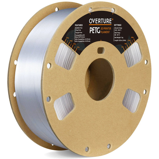 OVERTURE PLA Matte Filament 1.75mm Matte PLA Roll 2kg Cardboard Spool  4.4lbs