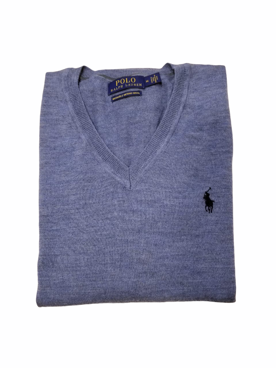 RL V-Neck Slim Fit Blue Washable Merino Wool Sweater – Clothing Call - Your  Multi Brand Store.