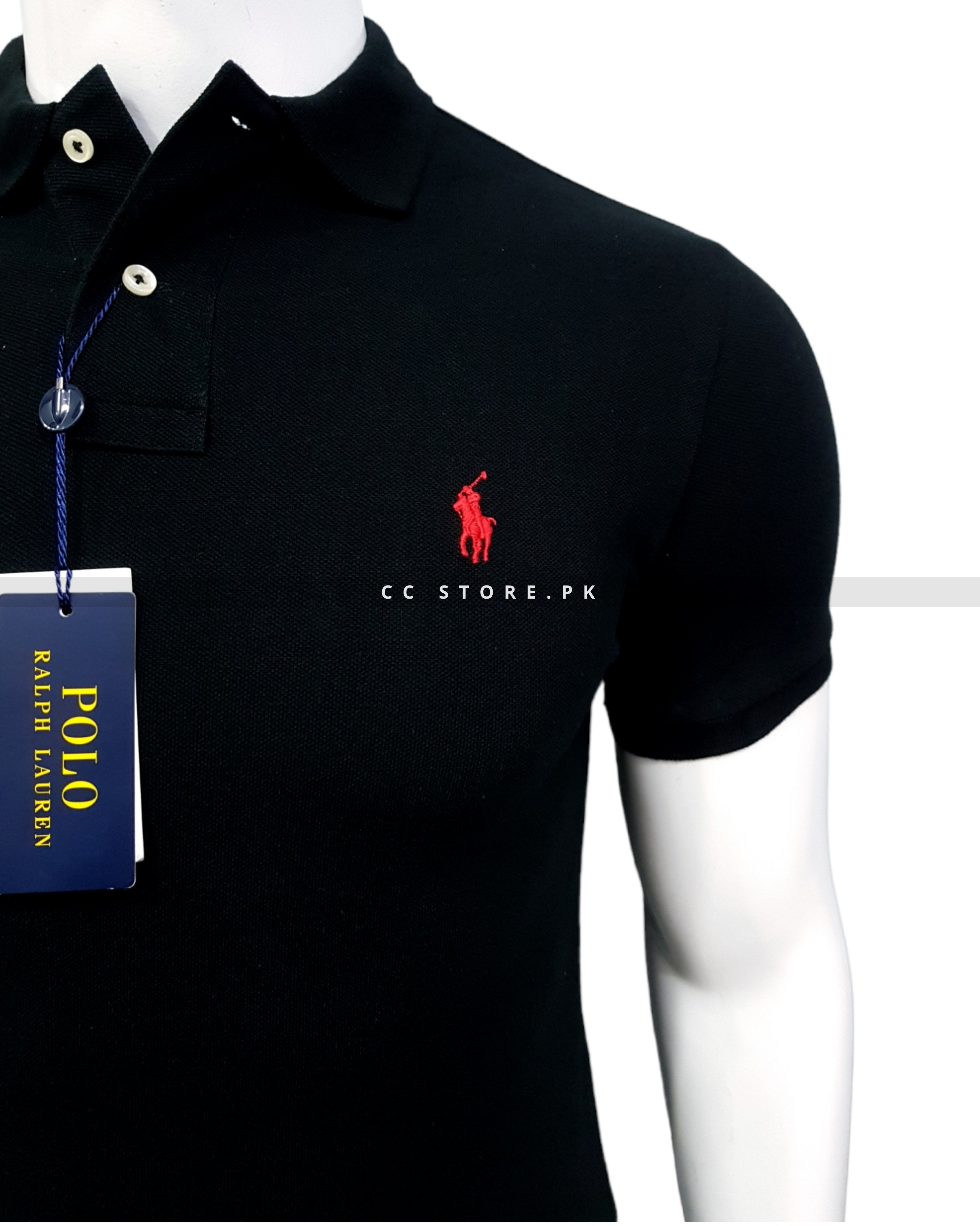 RL Custom Slim Fit Small Pony Black Polo – Clothing Call - Your Multi Brand  Store.