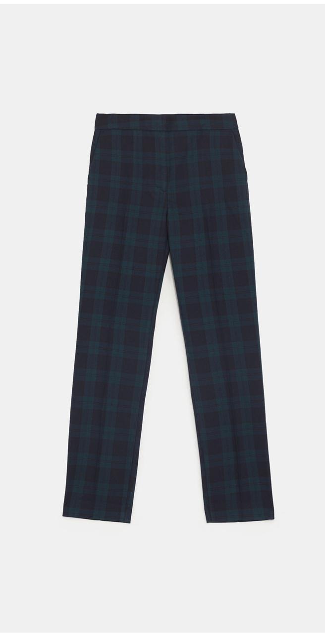 tartan pants zara