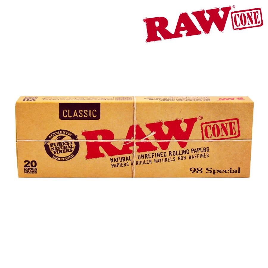 RAW Pre-Rolled Cones Classic 98-Special (98mm) 20/pack | THC (Toronto