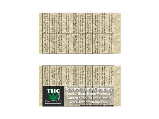 THC Branded Filter Perforated Business Card