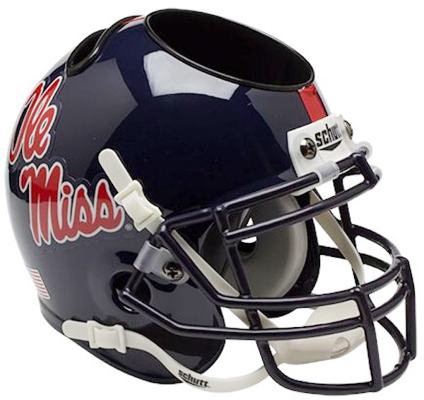 Mississippi Ole Miss Rebels Mini Helmet Desk Caddy Game Day