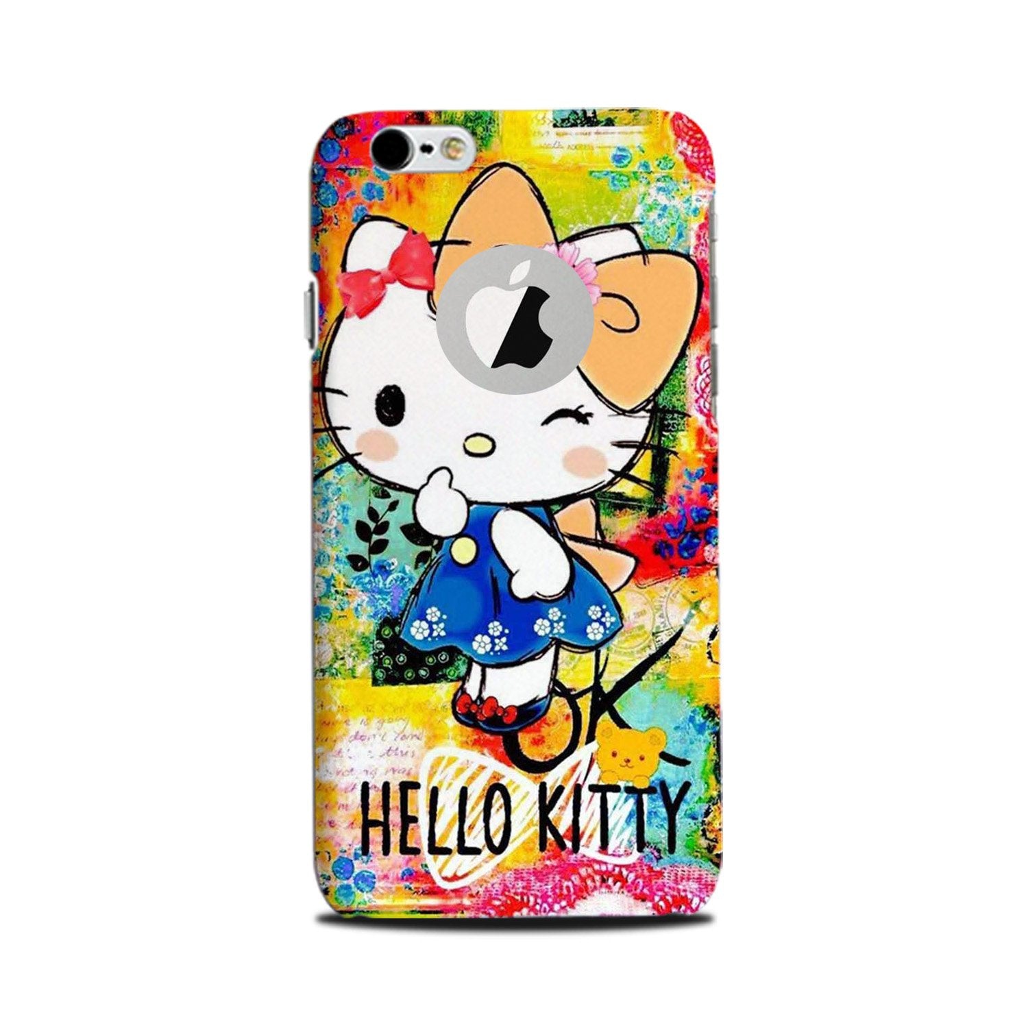 Hello Kitty Mobile Back Case for iPhone 6 Plus / 6s Plus Logo Cut  (Design - 362)