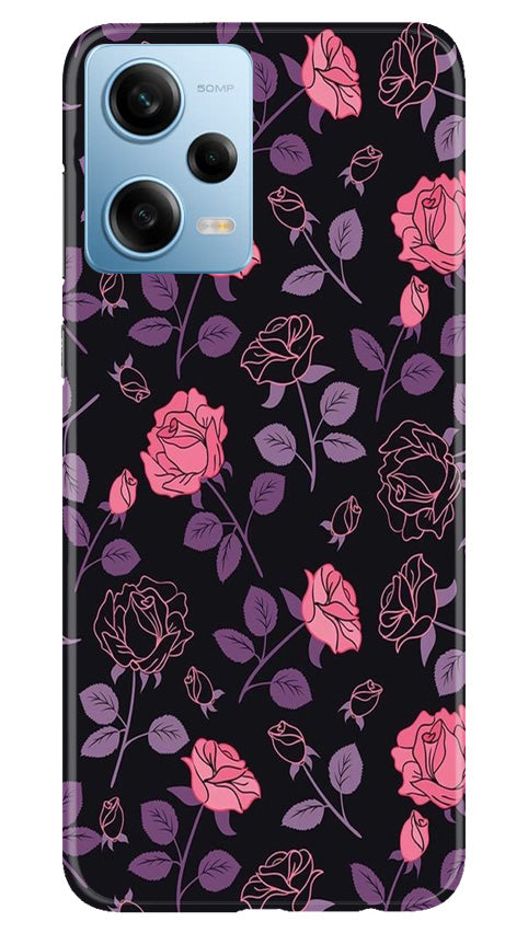 Rose Black Background Mobile Back Case for Redmi Note 12 5G (Design - –  theStyleO