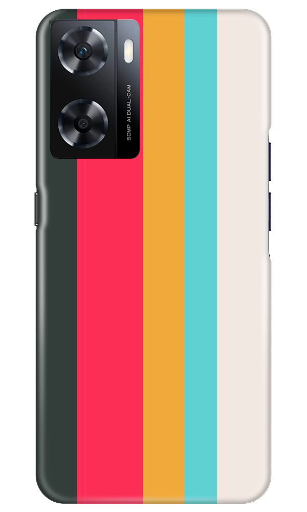 Color Pattern Mobile Back Case for Oppo A77s (Design - 328)