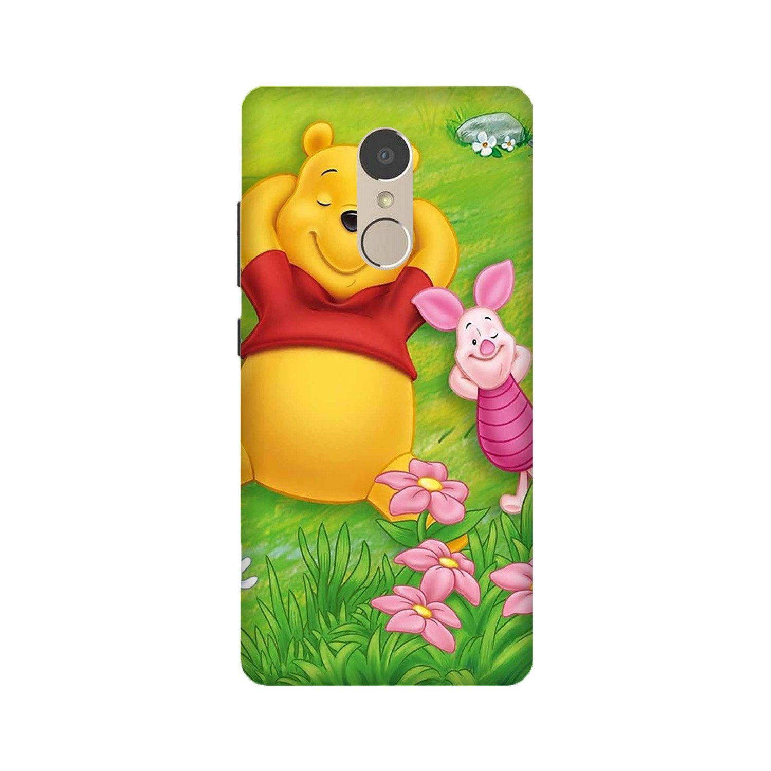Winnie The Pooh Mobile Back Case for Lenovo K6 Note (Design - 348)