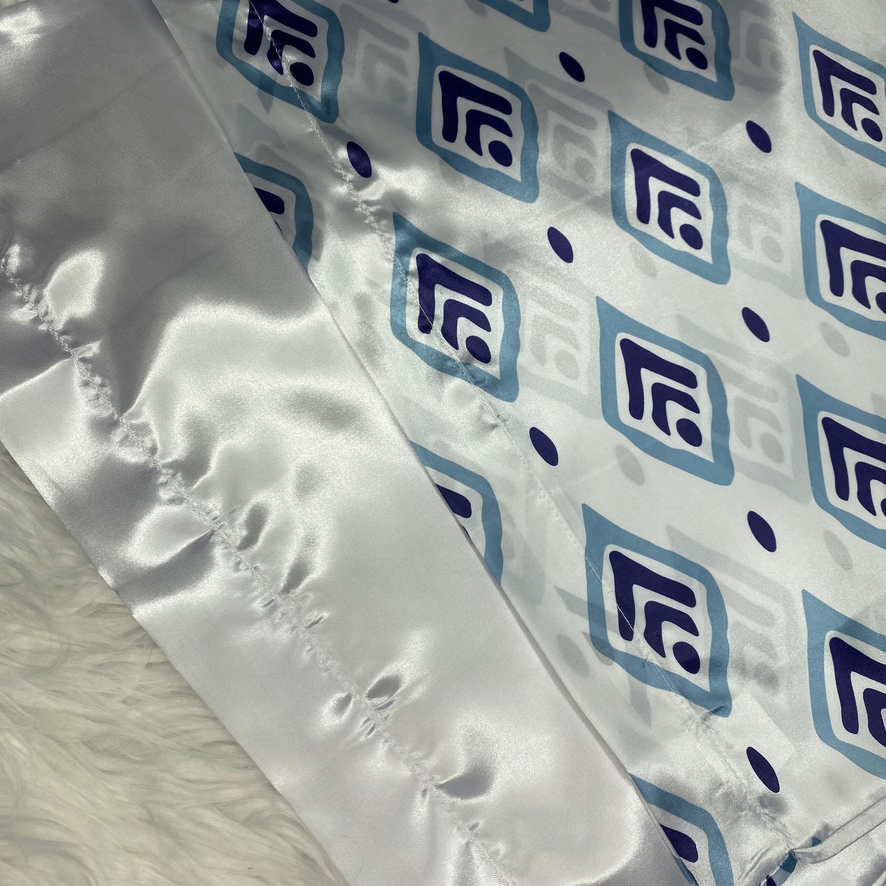 White & Blue Pillowcase Set
