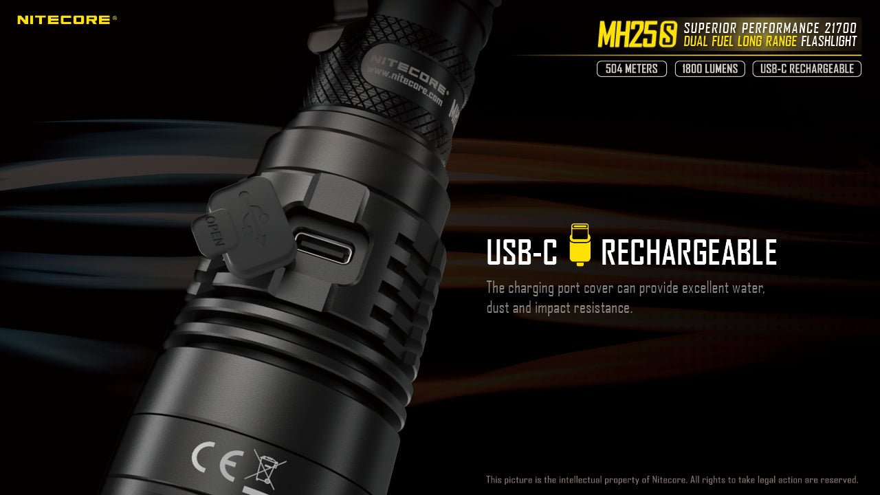 nitecore flashlight mh25s