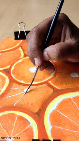 citrus art drawing