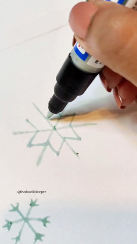 menorah paper art masking fluid