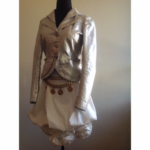 chanel vintage belt dries van noten silver jacket