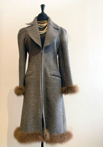 chanel maribou 1997 coat