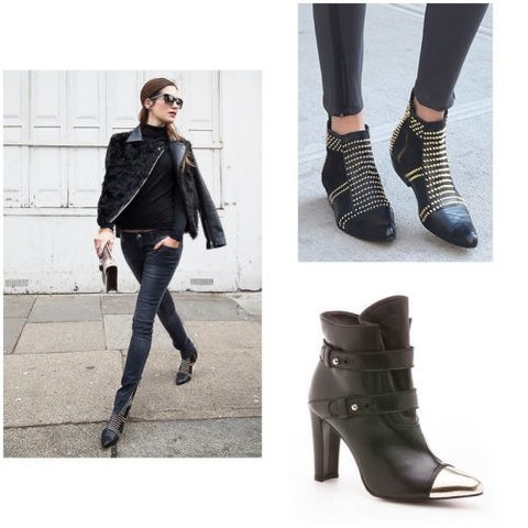 anine bing charlie boot, stuart weitzman boot, black leather ankle boots