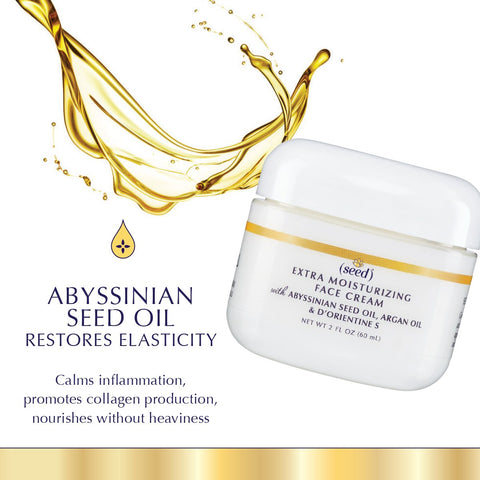 Seed offers many natural facial care products with Abyssinian Seed Oil