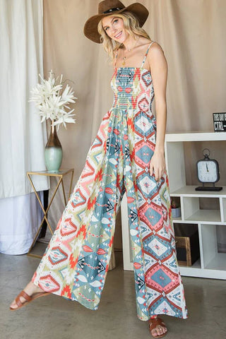 colorful printed jumpsuit