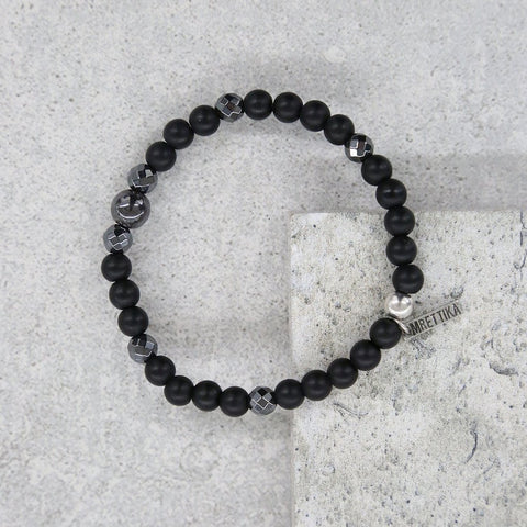 girl intuitive mens jewelry onyx bracelet