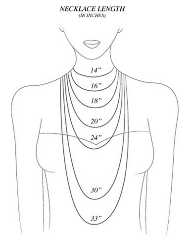 Necklace length chart